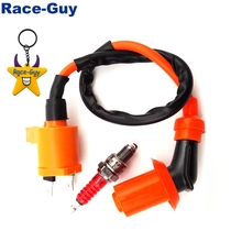 Performance Racing Ignition Coil + A7TC Spark Plug For Chinese GY6 50cc 125cc 150cc Engine Moped Scooter 50cc 110cc 125cc 140cc 2024 - buy cheap