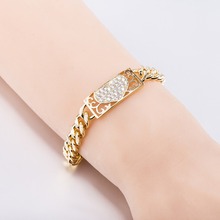 Austrian Zircon Bracelets For Women Charm Heart Jewelry Fashion Dainty Love Crystal Bracelet Gold  Deluxe Wedding Chain Bijoux 2024 - buy cheap