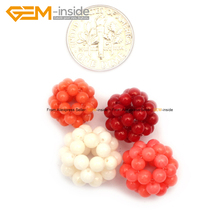 Round Coral Ball Beads For Jewelry Making Rope-Made Round Cope Ball DIY Jewellery 2mm 2pcs FreeShipping Wholesale Gem-inside 2024 - buy cheap