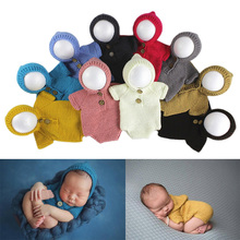 Newborn fotografia props infantil capa de crochê da foto do bebê roupa nova nascido fotografia acessórios de estúdio tiro foto da criança 2024 - compre barato