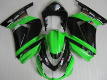 Kit de inyección de carenado para moto, juego de carenados para KAWASAKI Ninja ZX250R 08 09 10 12 ZX 250R EX250 2008 2012, juego de carenados verde y negro, regalos KF11 2024 - compra barato