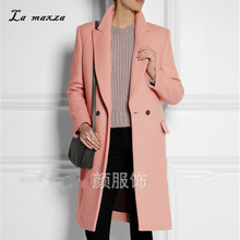 Зимнее женское Шерстяное Пальто 2020, элегантное теплое длинное пальто, офисное Свободное пальто в Корейском стиле 2024 - купить недорого