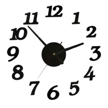 New Clock Watch Wall Clocks Horloge 3d Diy Acrylic Mirror Stickers Home Decoration Living Room Quartz Needle 2024 - buy cheap