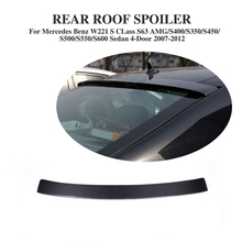 Carbon Fiber Rear Roof Spoiler Lip for Mercedes Benz S CLass W221 S63 AMG Sedan 4-Door 2007-2012 Car Styling 2024 - buy cheap