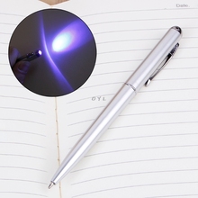 Креативная Волшебная светодиодная ультрафиолетовая световая шариковая ручка с невидимыми чернилами, секретная ручка, новый товар для подарков, школьные офисные принадлежности 2024 - купить недорого