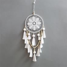 White Color Handmade Dream Catcher Wind Chimes Home Hanging Craft Gift Dreamcatcher Decoration Ornament Car Hanging Decor 2024 - buy cheap