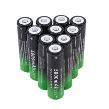 10 шт., практичные аккумуляторные батареи 18650, 5800 мач, 3,7 В, аккумуляторные батареи, прочные батареи 18650 2024 - купить недорого