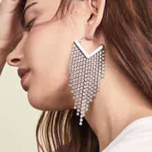 Vodeshanliwen Fashion Bohemian Rhinestone Tassel Earrings For Women Vintage Geometric Statement Long Earrings 2019 New Jewelry 2024 - buy cheap