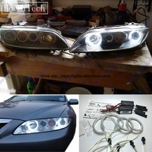 HochiTech For Mazda 6 Mazdaspeed6 Ultra Bright Day Light DRL CCFL Angel Eyes Demon Eyes Kit Warm White Halo Ring Car-styling 2024 - buy cheap