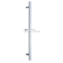 Wholesale promotional quare All Brass Hand Shower Slide Bar Adjustable Sliding Handshower Bracket Holder Wall Mount Chrome Finis 2024 - buy cheap