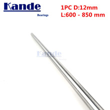 Kande Bearings 1pc d: 12mm 600 700 700 800 mm  chrome plate 3D printer rod shaft linear shaft chrome plated rod shaft CNC parts 2024 - buy cheap