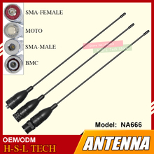 NA-666 VHF/UHF 144/430MHz Dual Band  High Gain Antenna Connector For Two Way Radio BNC/SMA Walkie Talkie Antenna For Baofeng 2024 - buy cheap