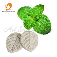 2pcs Leaf Impression Flower Mold Silicone Veiner Mold Cake Decorating Fondant Sugarcraft Cake Mold for Sugar Flower 2024 - buy cheap