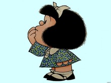 Mafalda Cartoon Comic Girl Quino Best Sale Classical Home Decor Poster Size (50x75cm) Canvas Print Free Shipping 2024 - buy cheap