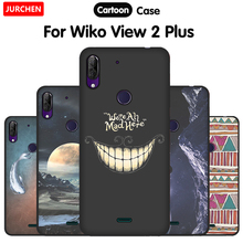 Jurchen-capa macia de tpu para wiko view 2 plus, capa de silicone com estampa de desenho animado para wiko view 2 plus, visão coque 2 plus 2024 - compre barato