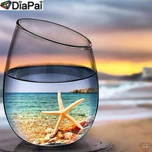 DiaPai Diamond Painting 5D DIY 100% Full Square/Round Drill "Cup starfish view" Diamond Embroidery Cross Stitch 3D Decor A24982 2024 - buy cheap