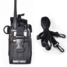 Новая сумка-кобура, чехол-сумка для рации BAOFENG Yaesu Icom Motorola Wouxun Puxing с радио, для рации 2024 - купить недорого