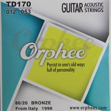 Guitar Accessories Orphee TD170 (.012-.053) Acoustic Guitar String Set / Music Wire 80/20 Bronze Strings 6pcs/set 2024 - buy cheap