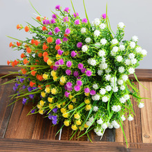 Vivid P.tenuiflora Green Grass plants artificial flower babysbreath simulation flower wedding decoration for home party office 2024 - buy cheap