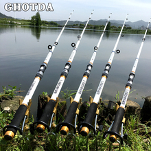 Ghotda-vara de pesca reta telescópica, equipamento para pescar com carpas, isca, giratória, 2.7m, 3.0m, 3.6m, m 2024 - compre barato