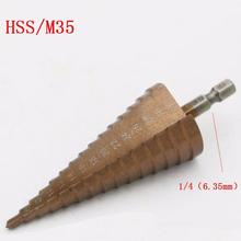 4-32 HSS-Co M35 Steel Step Cone Titanium Coated Drill Bit Cut Tool Set Hole Cutter for Soft metal 2024 - buy cheap