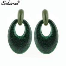 Sehuoran Big Drop Earrings For Woman Oil Zinc Alloy Dangle Earrings Pandents Jewelry Wholesale 2024 - buy cheap