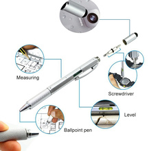 1pcs 7 Color Novel Multifunctional Screwdriver Ballpoint Pen Touch Screen Metal Tool School Office Supplier Stationery Pens 2024 - buy cheap