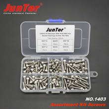 120pcs M4 (4mm)  A2 Stainless Steel DIN912 Allen Bolts Hex Socket Head Cap Screws Assortment Kit NO.1403 2024 - buy cheap