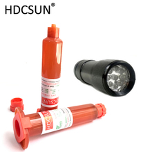 Tp2500 cola uv cola uv loca líquido óptico adesivo claro + 9 led uv lanterna cura uv luz esparadrapo para o reparo do lcd 2024 - compre barato