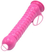 ¡Lo más nuevo! Consolador grande de silicona, ventosa, masturbación femenina, pene, productos para adultos, Sex Shop 2024 - compra barato