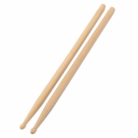Drumsticks Lightweight Wood Color Drum Sticks Musical Aparts Maple 5A Size Maple Wood Drumsticks Stick For Drum 1 Pair 2022 - buy cheap