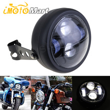 6 1/2" Motorcycle Retro LED Front Light Headlight High/Low Beam Lamp & Mounting Bracket For Harley Sportster Dyna Bobber Chopper 2024 - buy cheap