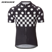 NOWGONOW men cycling jersey dots team maillot ciclismo ropa bike jersey wear cycling clothing summer jersey road sport outdoor 2024 - buy cheap