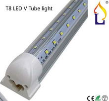 Free shipping lighting 1200/1500MM Integrated tube 40/48W SMD2835 T8 LED V Tube light 100pcs/lot high brightness lamp AC85-265V 2024 - buy cheap
