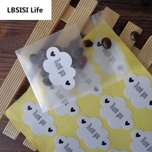 LBSISI Life-etiquetas de papel con forma de nube, bolsa de regalo, caja de dulces, pegatina de papel para recuerdo de fiesta de boda, DIY, 108 Uds. 2024 - compra barato