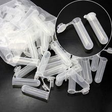 5ml Plastic Vial Tube Sample Storage Container, 50PCS Polypropylene Clear Graduated Mirco Test Tubes with Cap Mini Bottles 2024 - buy cheap