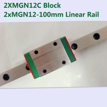 MR12 12mm linear rail guide MGN12 length 100mm with mini MGN12C linear block carriage miniature linear motion guide way for cnc 2024 - buy cheap