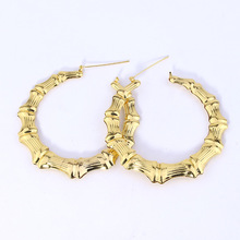 Gold Color Big metal Large Vintage Earrings for Women Golden 2019 Geometric circular Earrings Fashion Jewelry 2024 - buy cheap