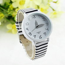 Women Stripes Strap Watches   Color Round Case Casual Wrist Watch Watches  Design 5DHF 6YNC 93W7 2024 - buy cheap
