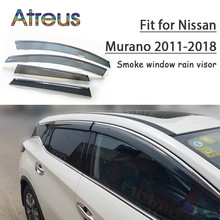 Atreus 1 комплект ABS для 2018-2011 Nissan Murano аксессуары Автомобильные дефлекторы от солнца на вентиляционное отверстие защита от дыма козырек от дождя 2024 - купить недорого