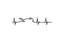 Heart Electrocardiogram Of Motorcycle Race Players Vinyl Car Stickers For Car Body Window Door Sign Art Decal FA109 2024 - buy cheap