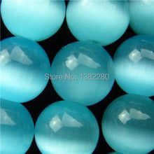 ! Wholesale 8mm Blue Mexican Opal Round Loose Beads chalcedony 15" 2pc/lot fashion jewelry  JT5757 2024 - buy cheap