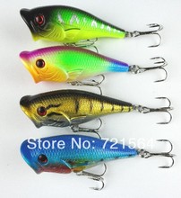 Wholesale 500pcs Popper Hard plastic fishing Baits Minnow Fishing Lures 6.5CM 10G 6#japan hooks crank bass pesca fishing tackle 2024 - buy cheap