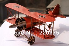 Modelo de avión nostálgico hecho a mano de hierro, regalo de cumpleaños, decoración del hogar, accesorios de fotografía 2024 - compra barato