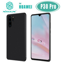 Capa traseira dura de fibra sintética nillkin, capa para celulares huawei p30 pro, p30 pro 2024 - compre barato