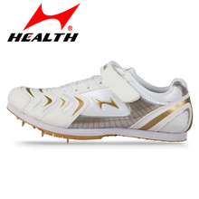 Health Long-jump jumping shoes running spikes student running shoes sneakers track and field for men spike sneakers size 35-44 2024 - купить недорого
