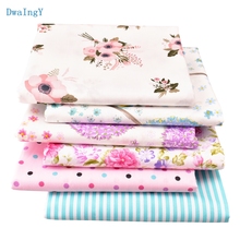 DwaIngY Flower Series Printed Twill Cotton Fabric For DIY&Sewing,Quilting,Baby Children's Sheet,Pillow Material Half meter 2024 - buy cheap