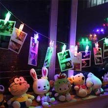 10/20/30/40/50 led Garland Card Photo Clip LED String Fairy Lights Night Light Christmas Garlands Wedding Valentines Party Decor 2024 - buy cheap