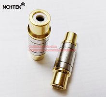 NCHTEK RCA Female F-F Gold Plated AV Cable Joiner Coupler Component Adapter Connector For Audio Cable/Free shipping/10PCS 2024 - buy cheap