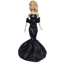 Vestido De Verano Vestido De Noche 1:6 Negro Para Muñeca Barbie Muñeca Ropa Accesorios
